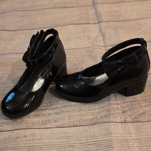 Rachel Black Dress Shoes with Ankle Strap